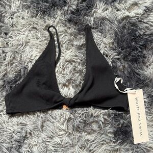 White Fox Bikini Top NWT